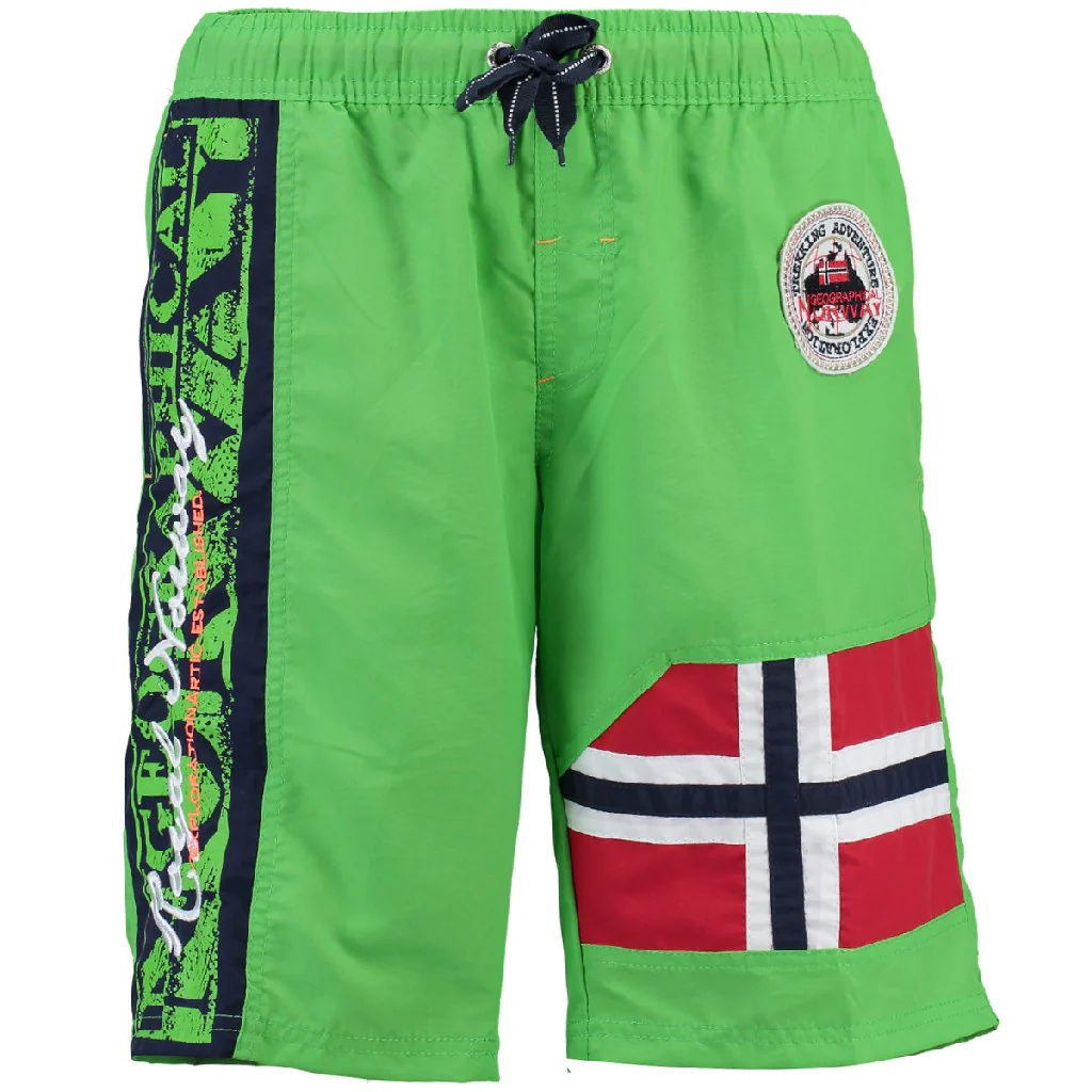 Bañador De Niño Quemen Verde Llamativo