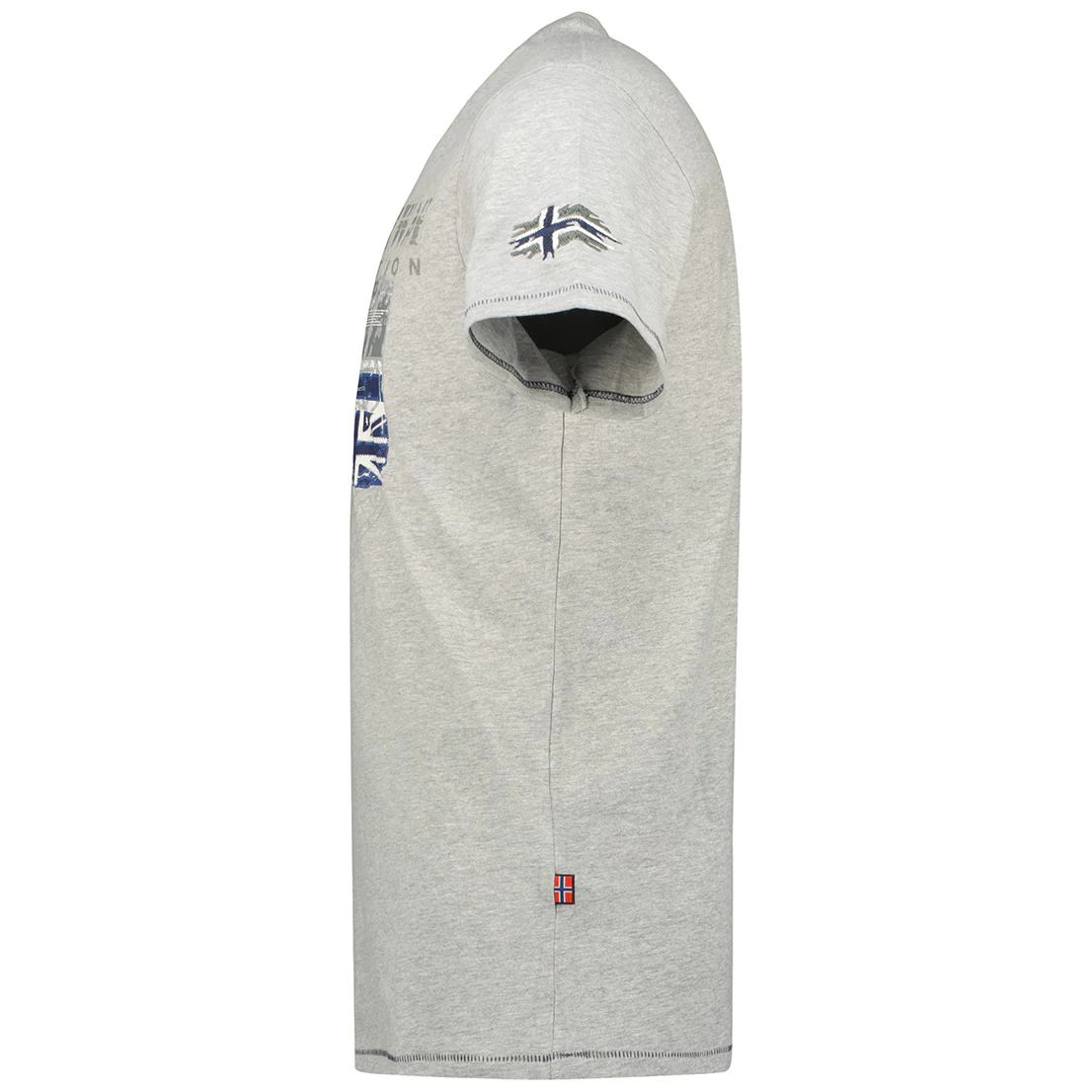 Camiseta De Hombre Jalon Gris Claro - Image 4