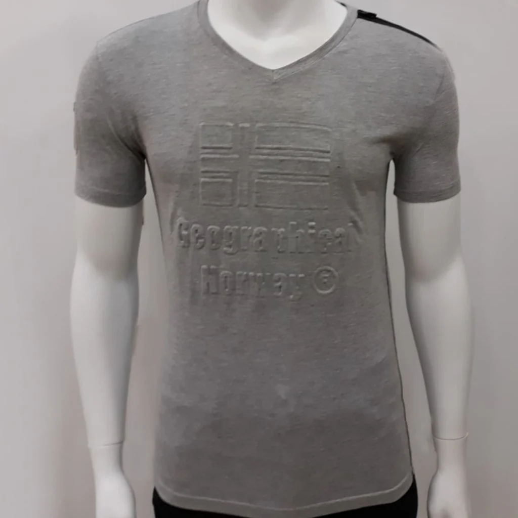 Camiseta De Hombre Jape Gris Melange