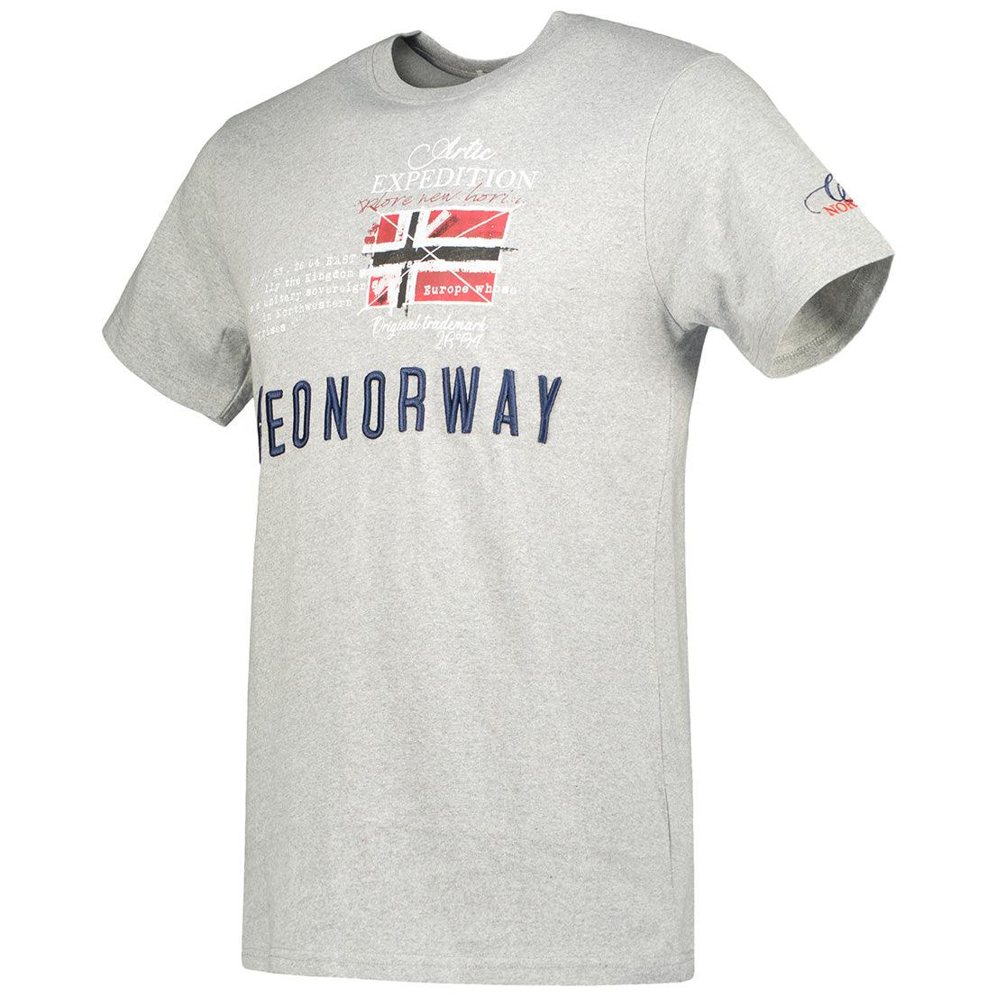 Camiseta De Hombre Jason Gris Claro - Image 3