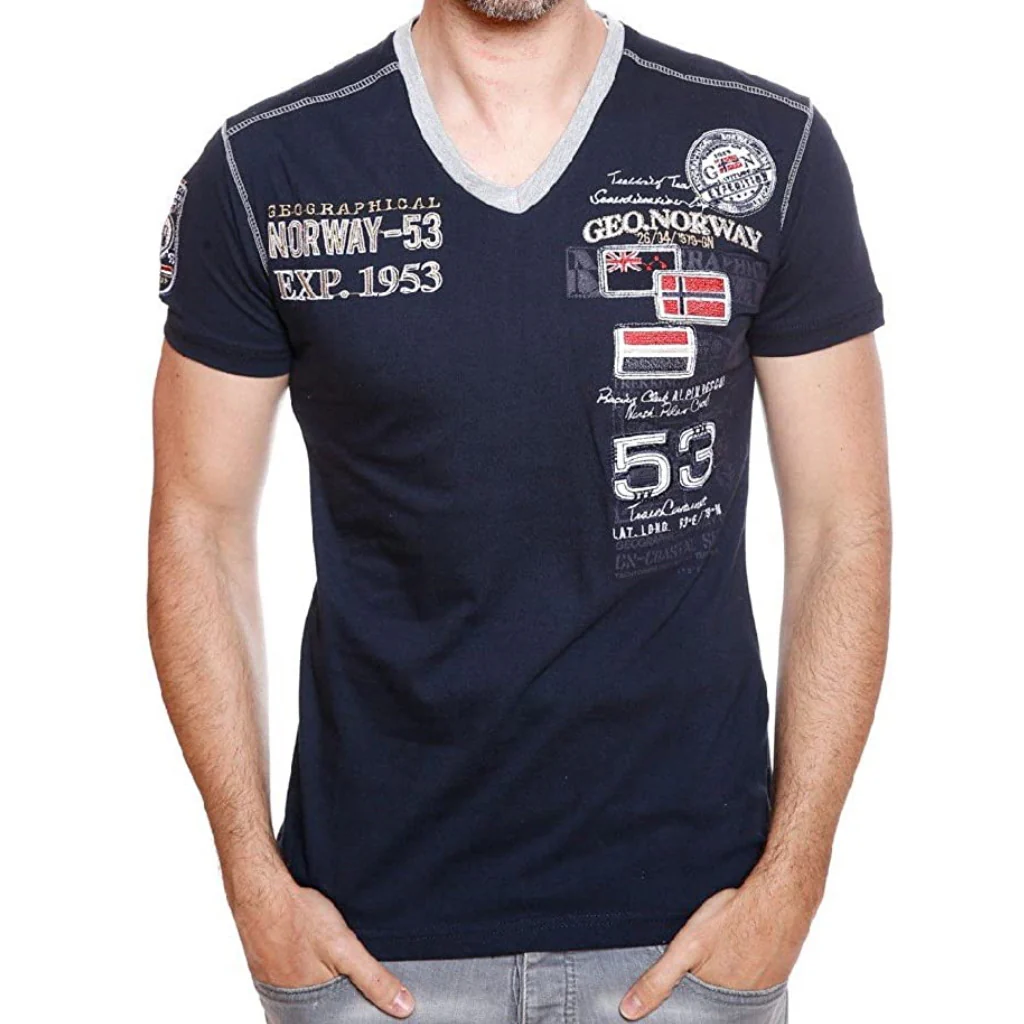 Camiseta De Hombre Jeep Azul Marino