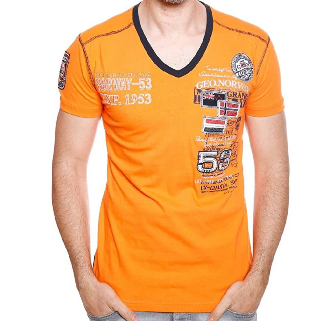 Camiseta De Hombre Jeep Naranja
