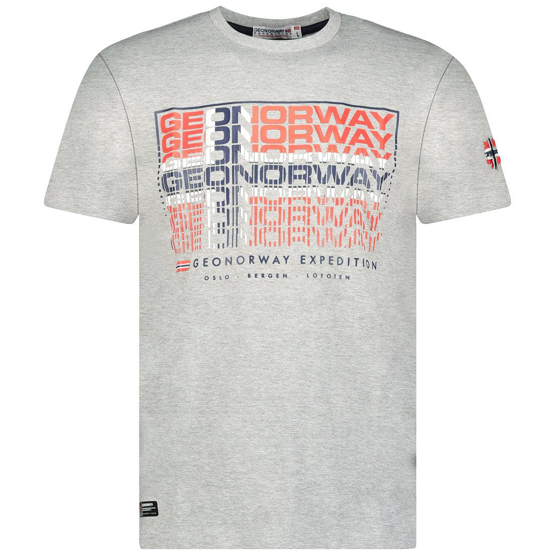 Camiseta De Hombre Joroway Gris Claro