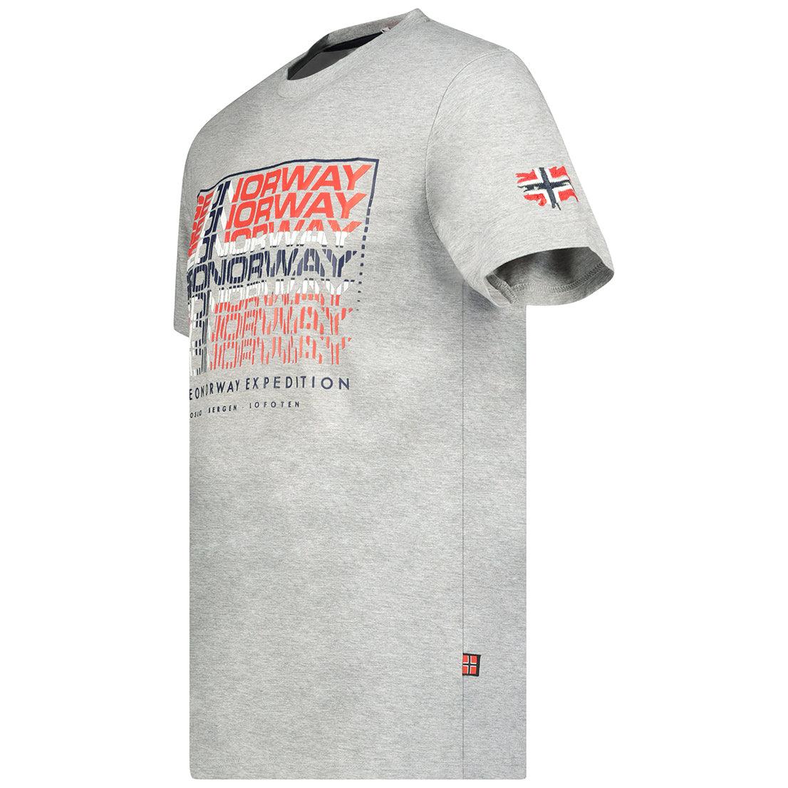 Camiseta De Hombre Joroway Gris Claro - Image 3