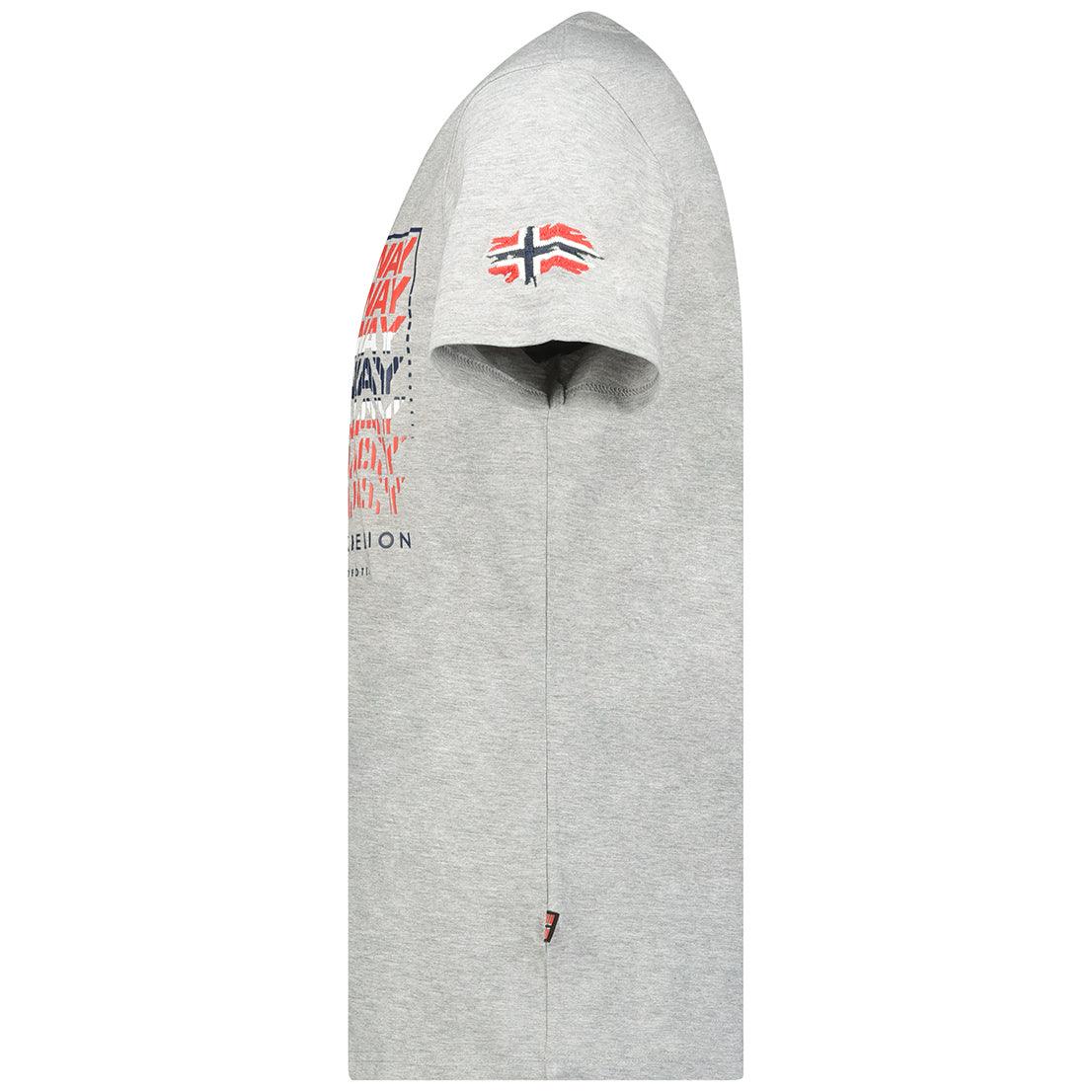 Camiseta De Hombre Joroway Gris Claro - Image 4