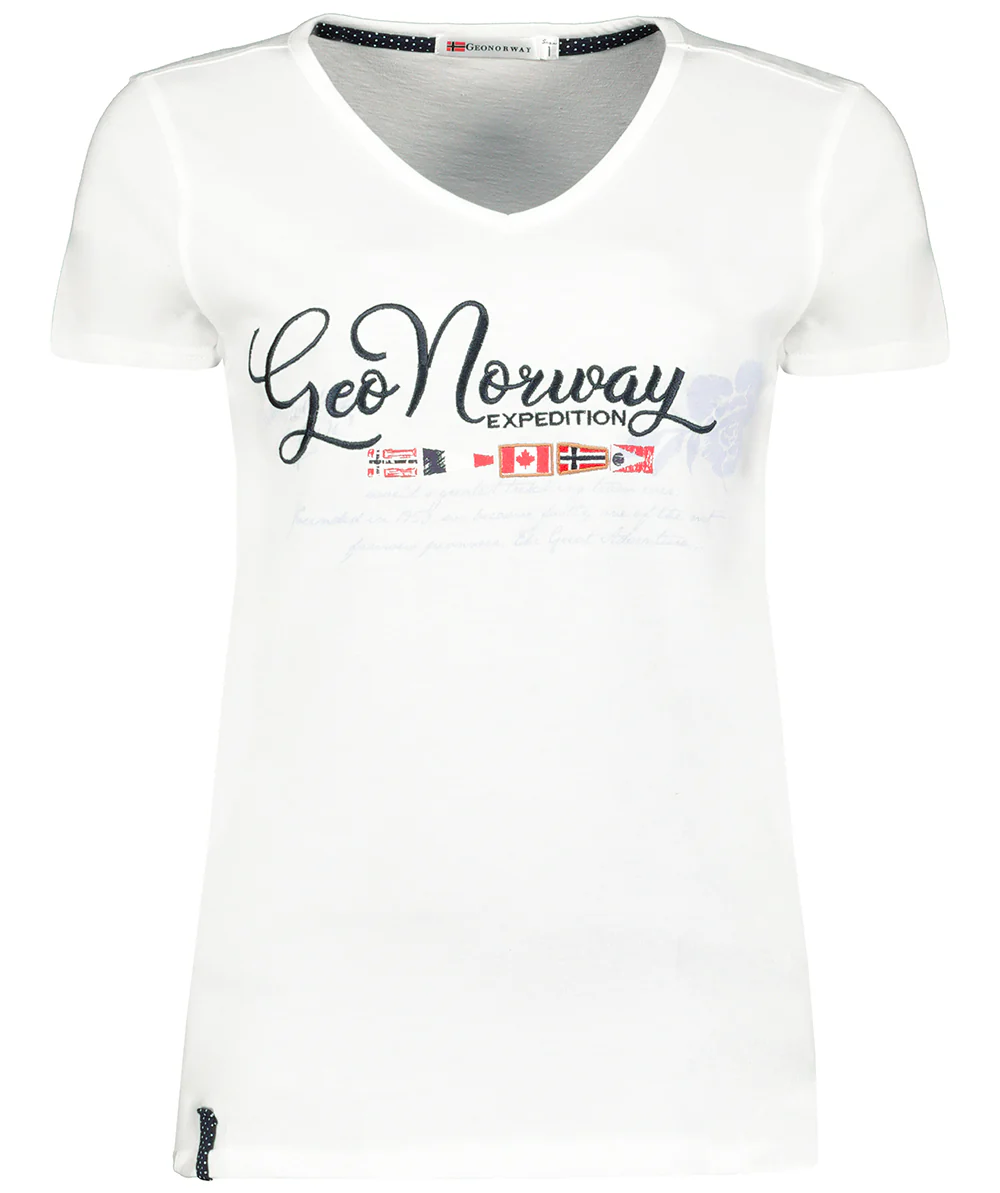 Camiseta De Mujer Jeanne Blanco