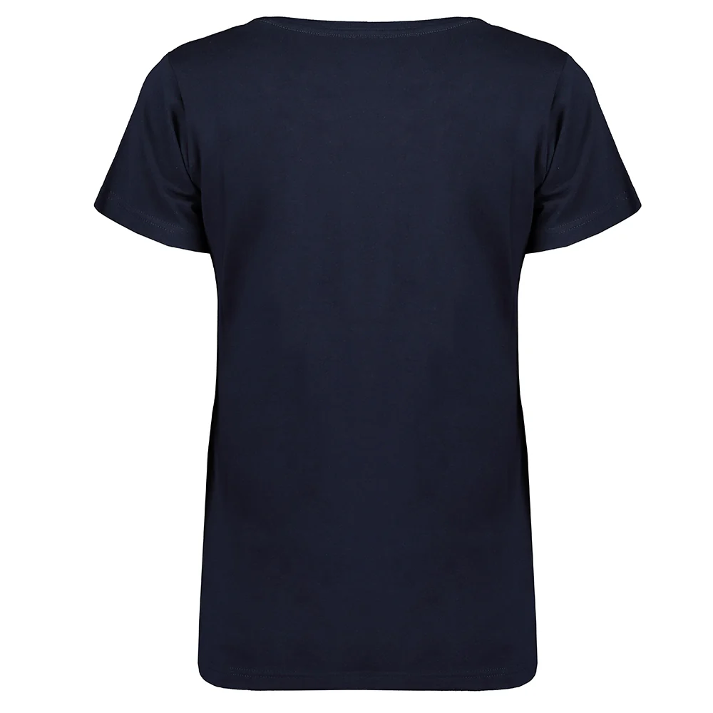 Camiseta De Mujer Jefolly  Azul Marino - Image 2
