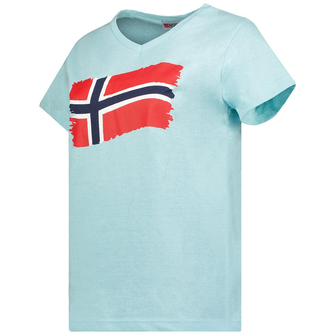 Camiseta De Mujer Jorence Azul Cielo - Image 3