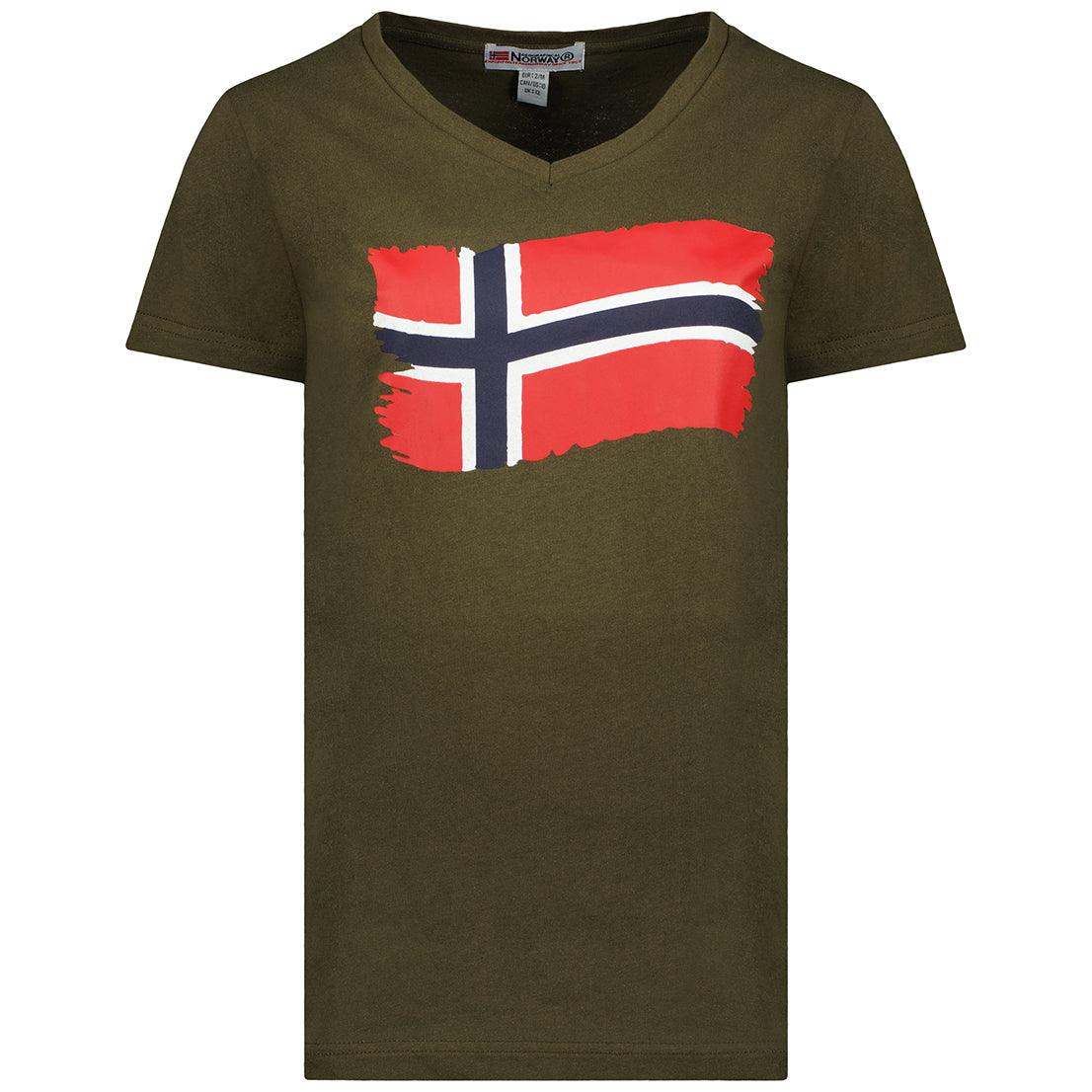 Camiseta De Mujer Jorence Caqui