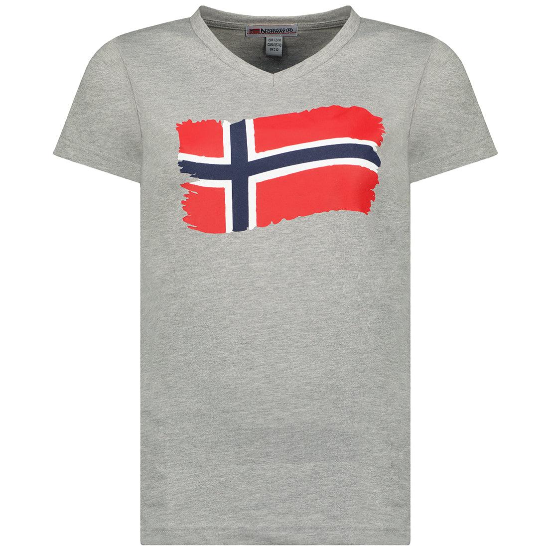 Camiseta De Mujer Jorence Gris Claro