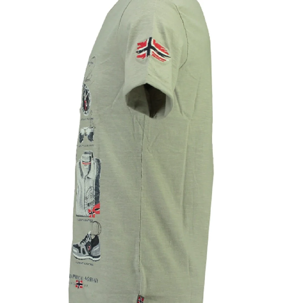 Camiseta Hombre Jandiamo Gris Melange - Image 3