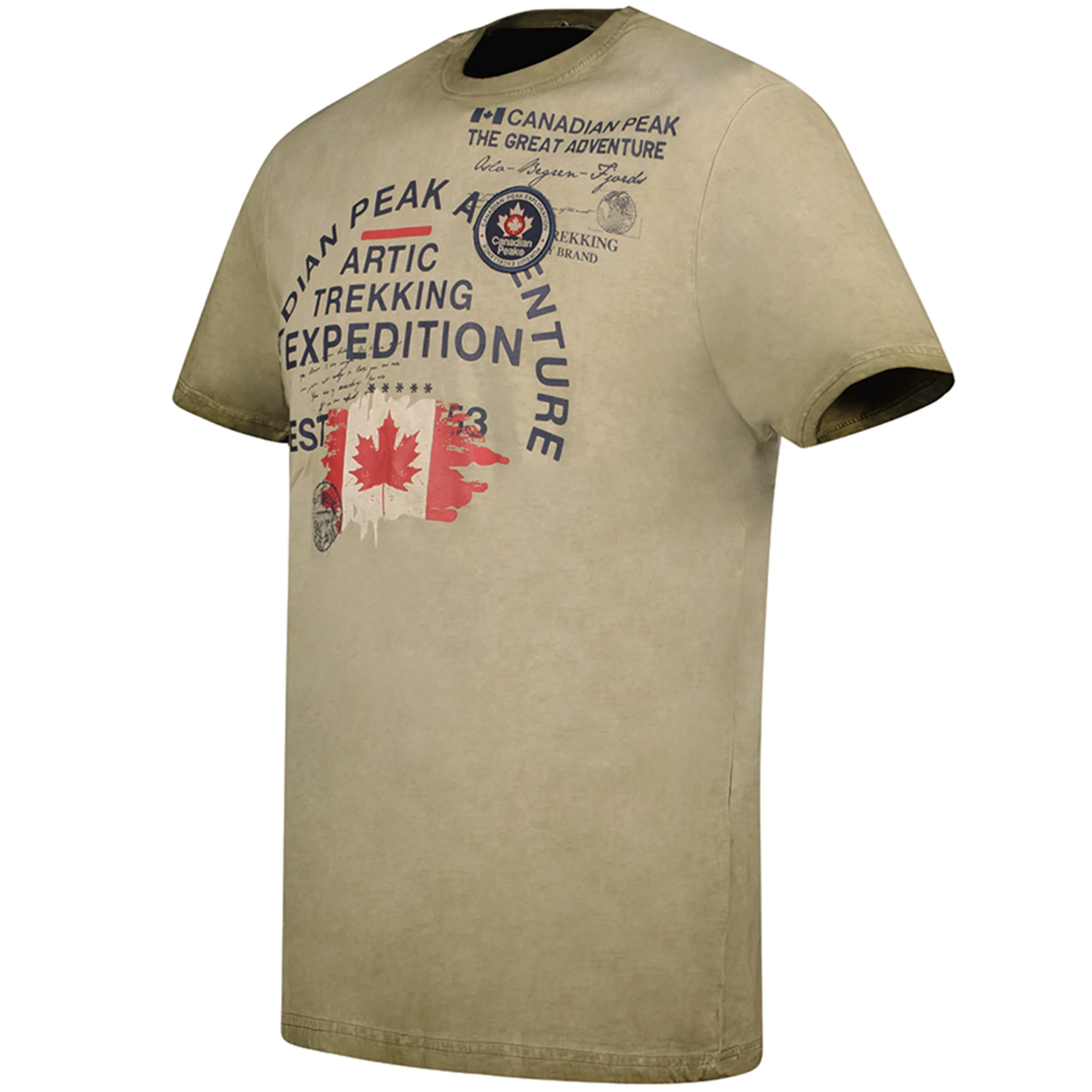 Camiseta Hombre Jergeneak Caqui - Image 3