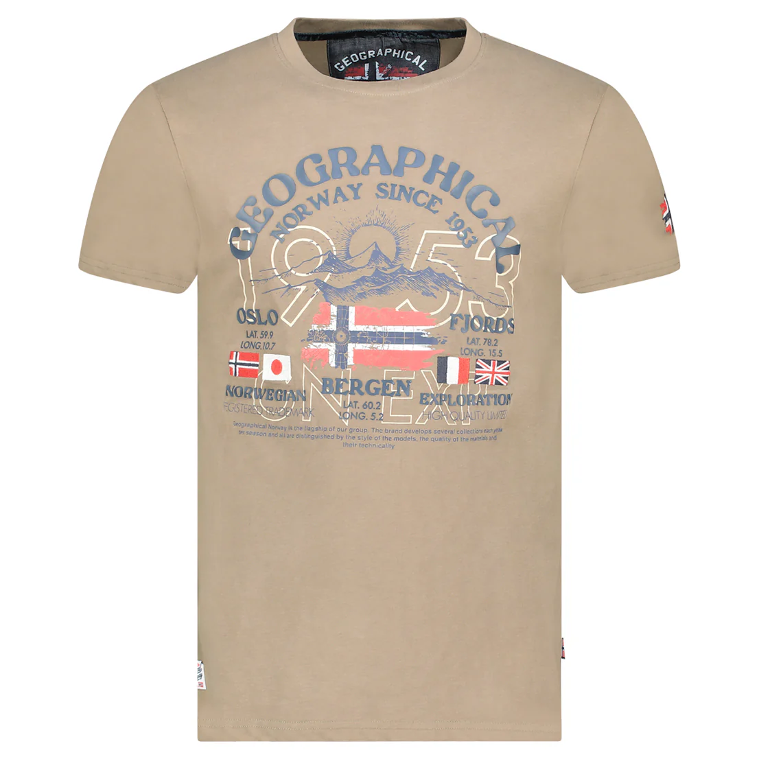 Camiseta Hombre Jommy Taupe