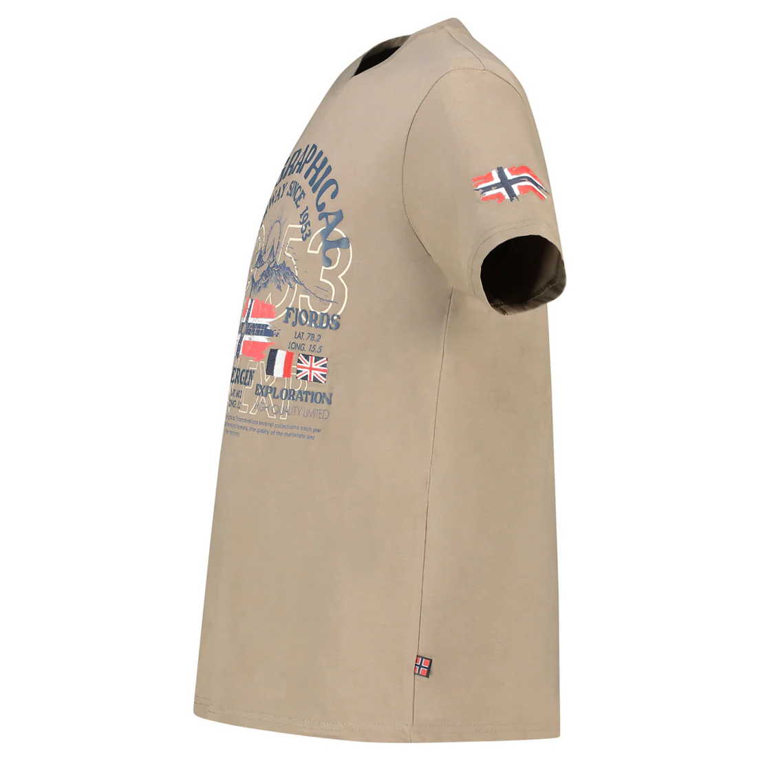 Camiseta Hombre Jommy Taupe - Image 3