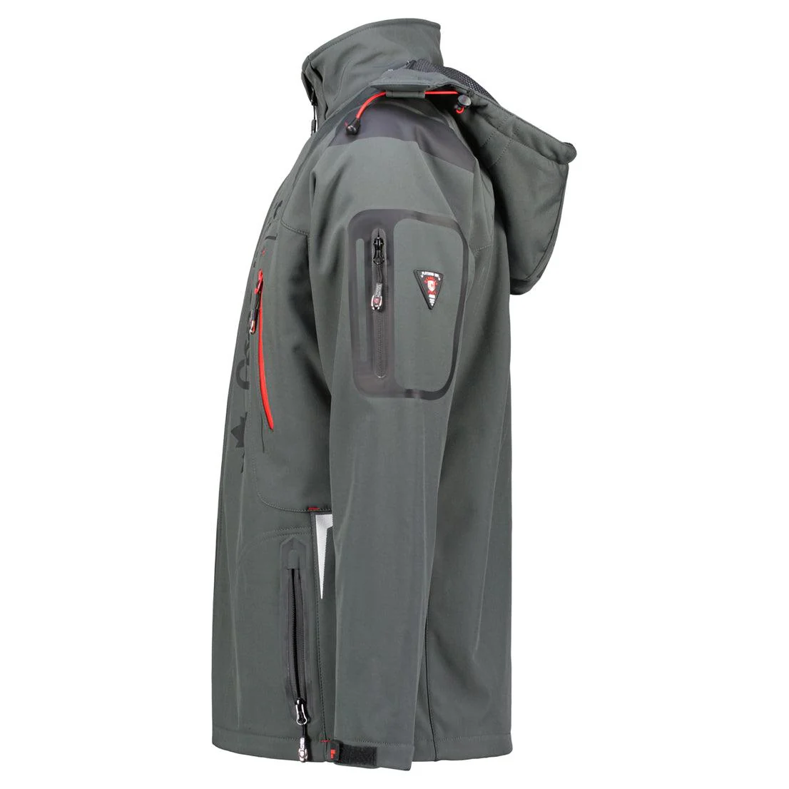Chaqueta Softshell De Hombre Techneak Gris Oscuro - Image 4