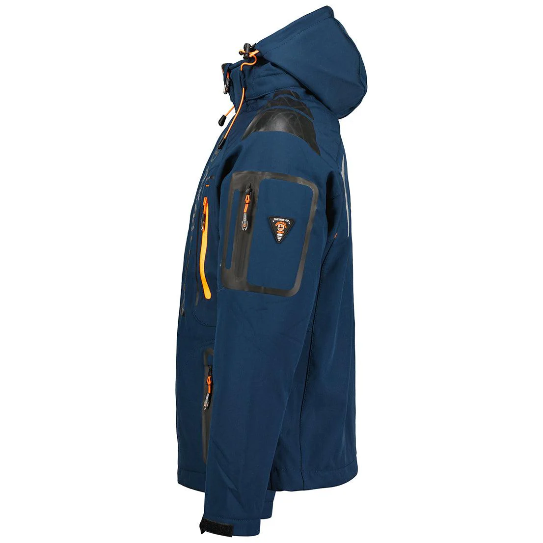 Chaqueta Softshell De Hombre Techno Azul Marino / Naranja - Image 4