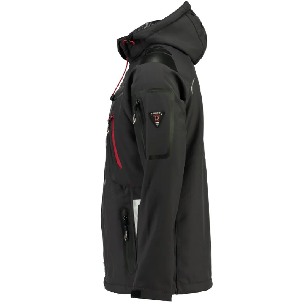 Chaqueta Softshell De Hombre Techno Gris Oscuro - Image 3