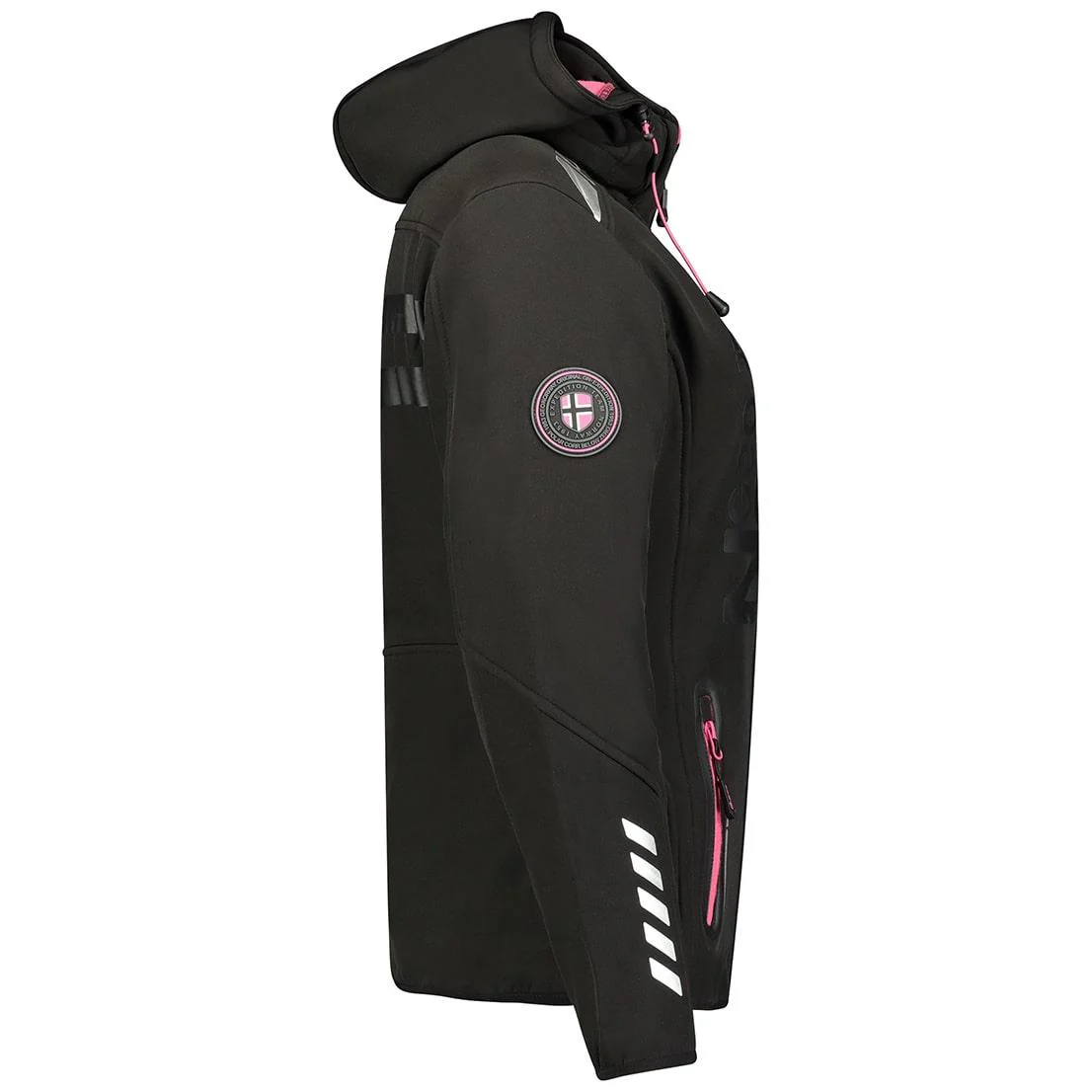 Chaqueta Softshell De Mujer Reine Negro / Llamativo Rosa - Image 4