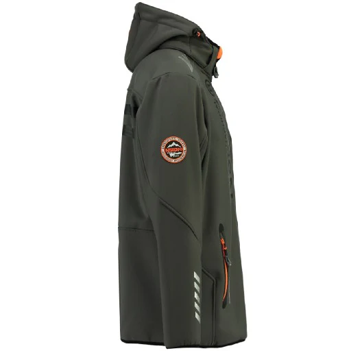 Chaqueta Softshell Hombre Royaute Gris Oscuro / Naranja - Image 3