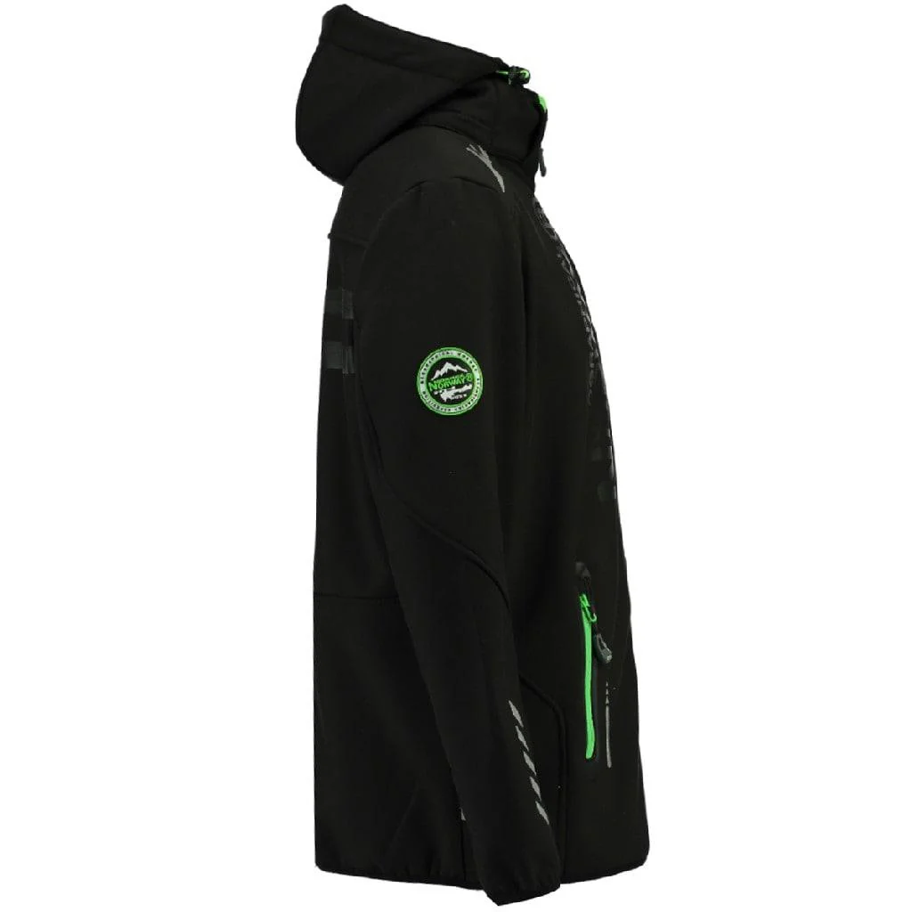 Chaqueta Softshell Hombre Royaute Negro / Verde Fluor - Image 3