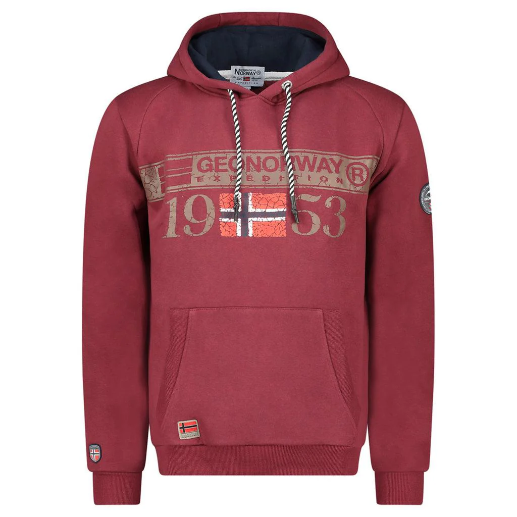 Sudadera De Hombre Fastlife Burdeos