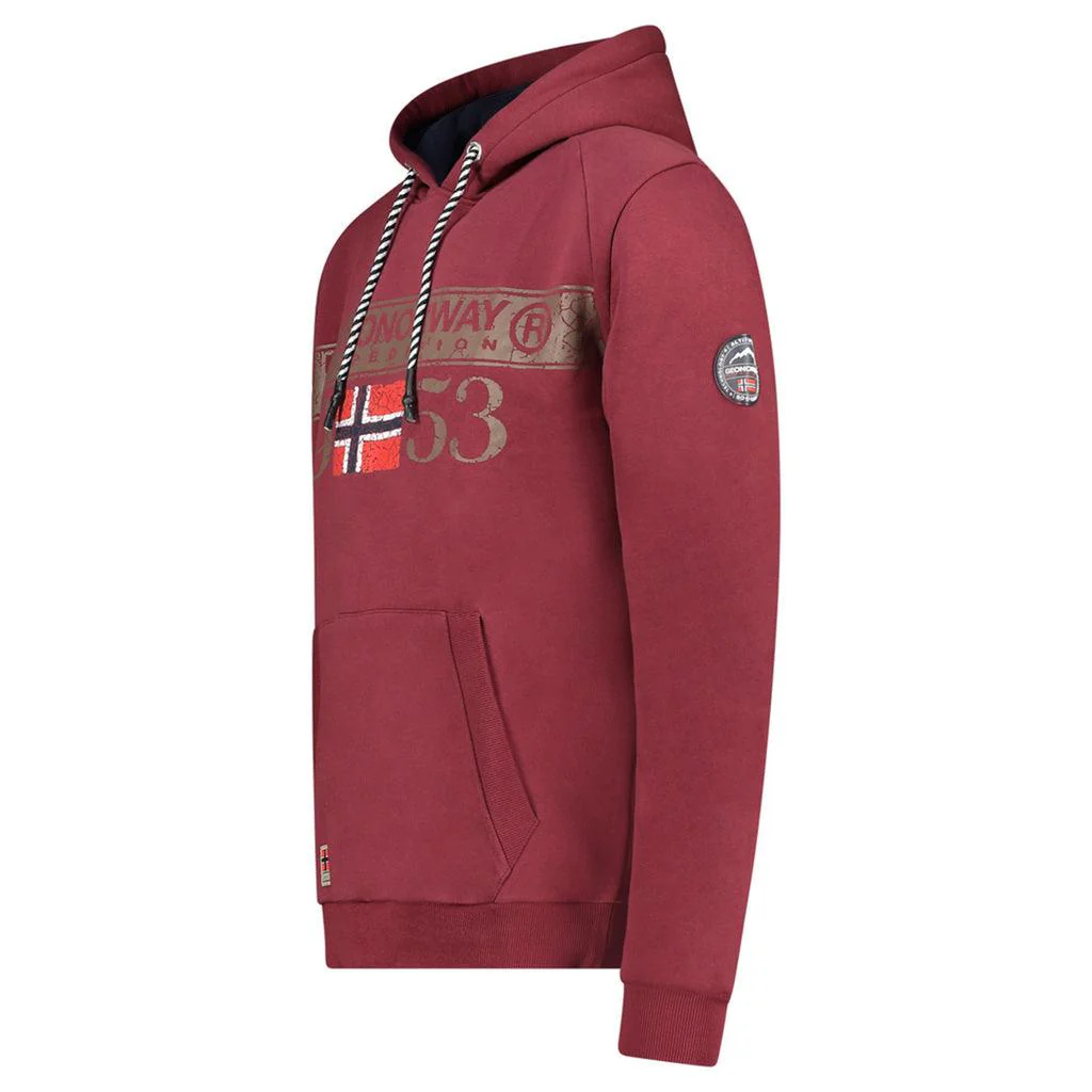 Sudadera De Hombre Fastlife Burdeos - Image 3