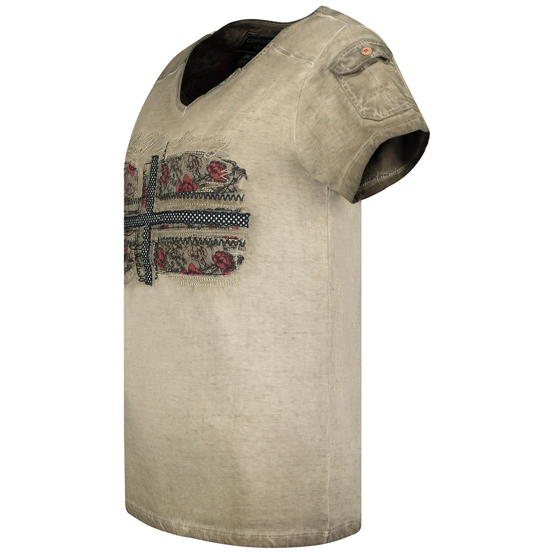 Camiseta De Mujer Jepson  Caqui - Image 3