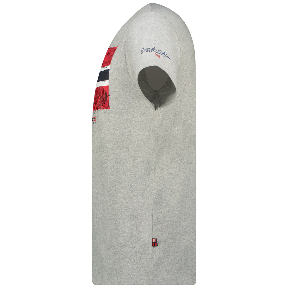 Camiseta De Hombre Jpalm  Gris Melange - Image 4