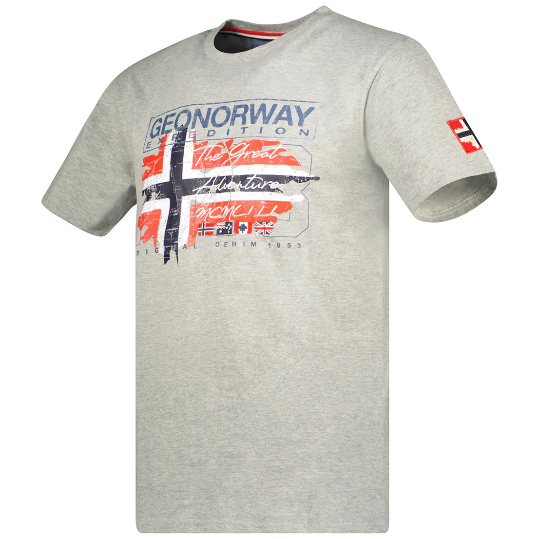 Camiseta Hombre Jrusty Gris Melange - Image 3