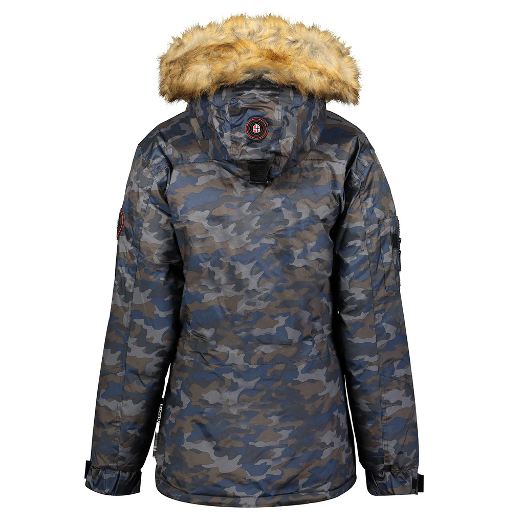 Parka De Mujer Bellaciao Camuflaje Azul Marino - Image 2