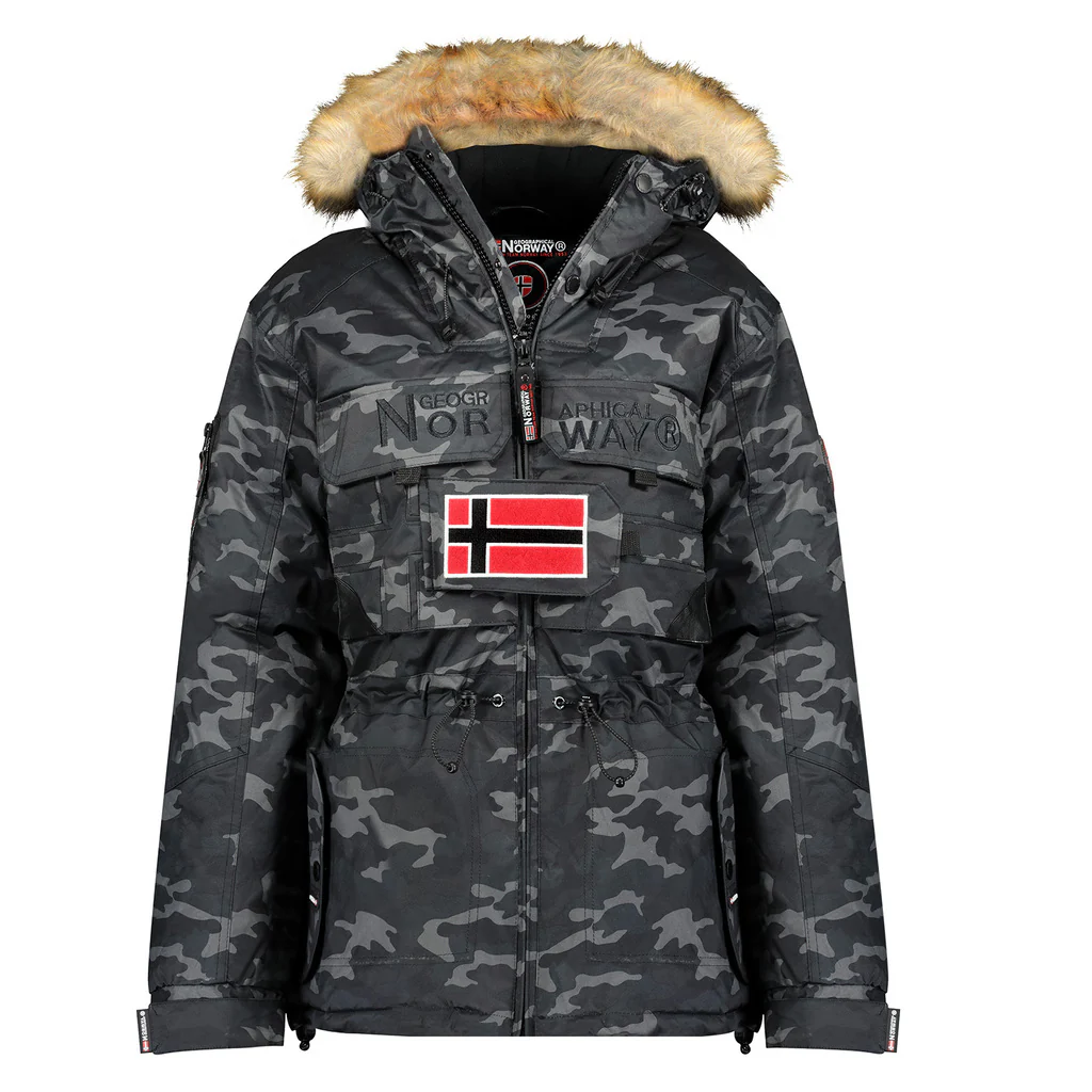 Parka De Mujer Bellaciao Camuflaje Negro