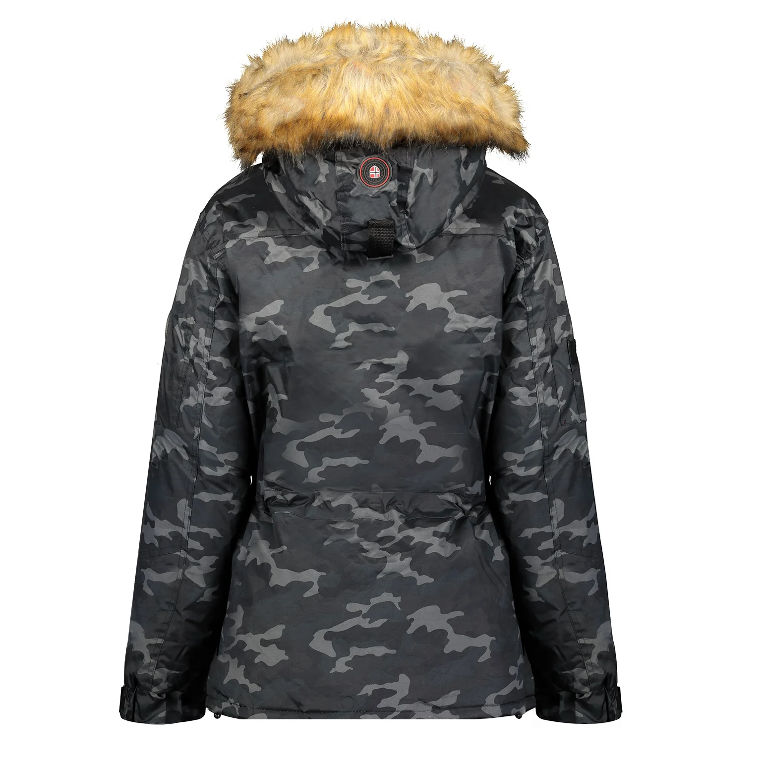 Parka De Mujer Bellaciao Camuflaje Negro - Image 2