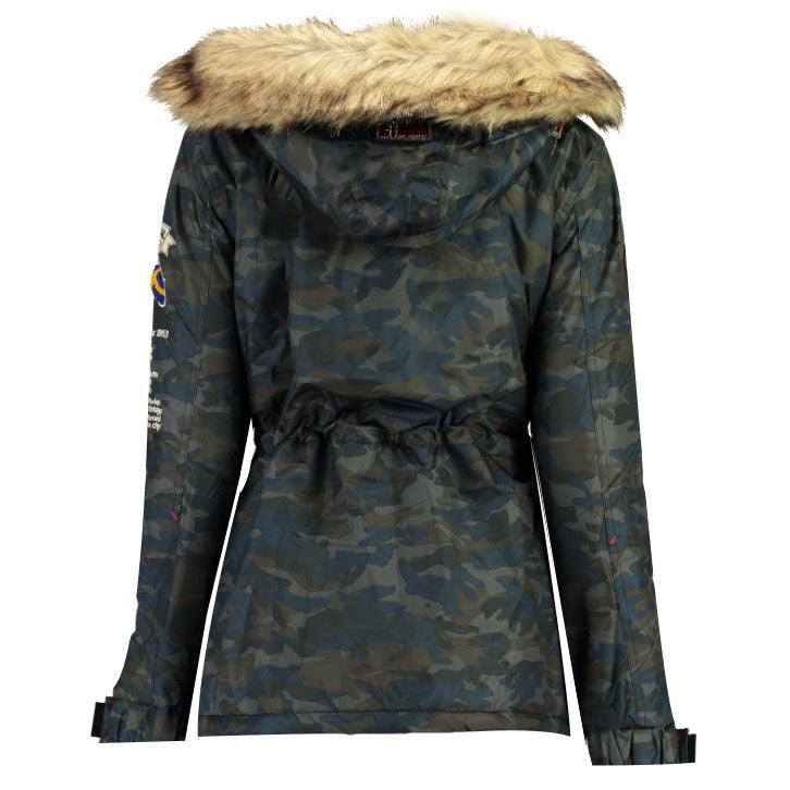 Parka De Mujer Boomera Camuflaje Azul Marino - Image 2