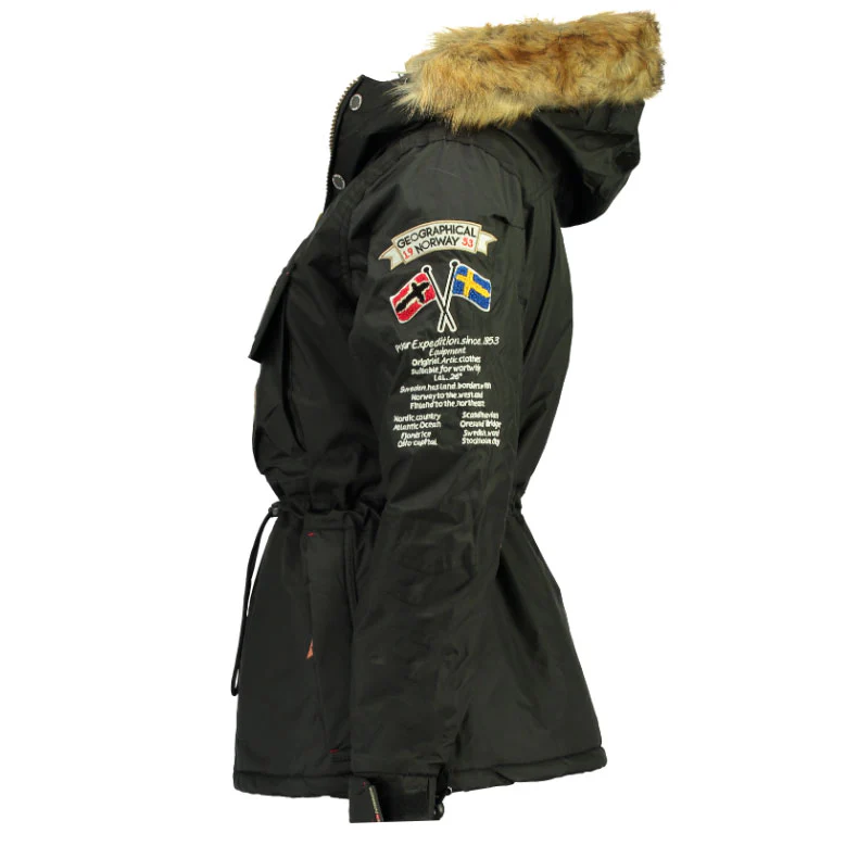 Parka De Mujer Boomera Negro - Image 3