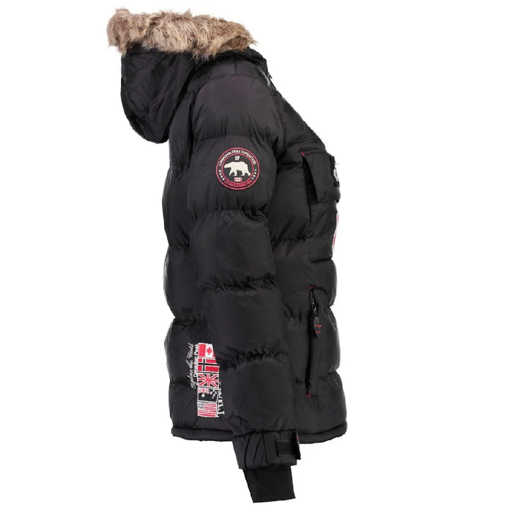 Parka De Mujer Boudcheak Negro - Image 3