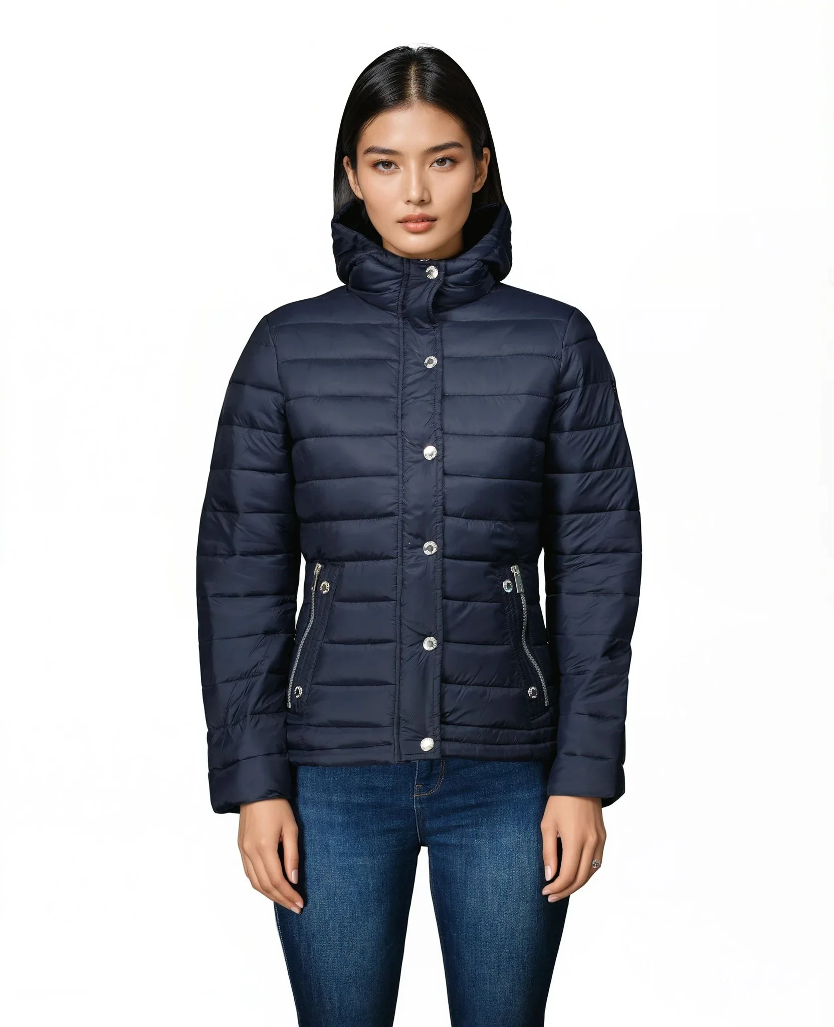 Parka De Mujer Bubulle Azul Marino - Image 5
