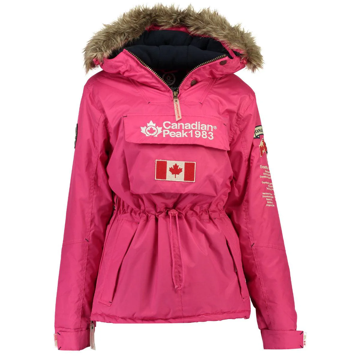 Parka De Niña Banina Rosa Llamativo