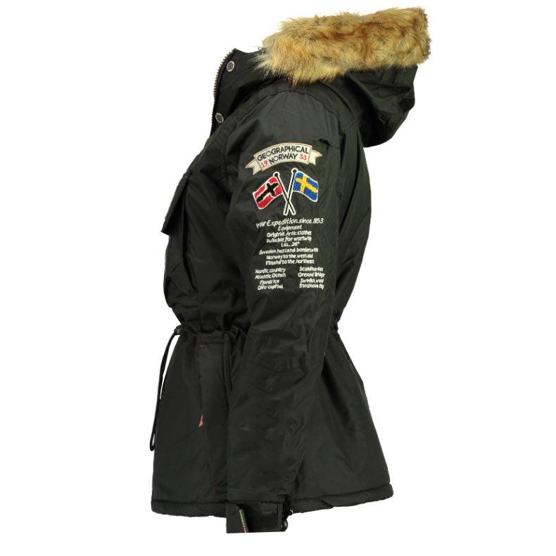 Parka De Niña Boomera Negro - Image 3