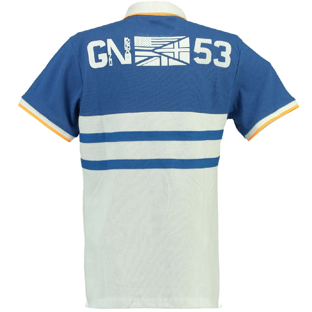 Polo De Hombre Kails Azul Eléctrico/ Blanco - Image 3