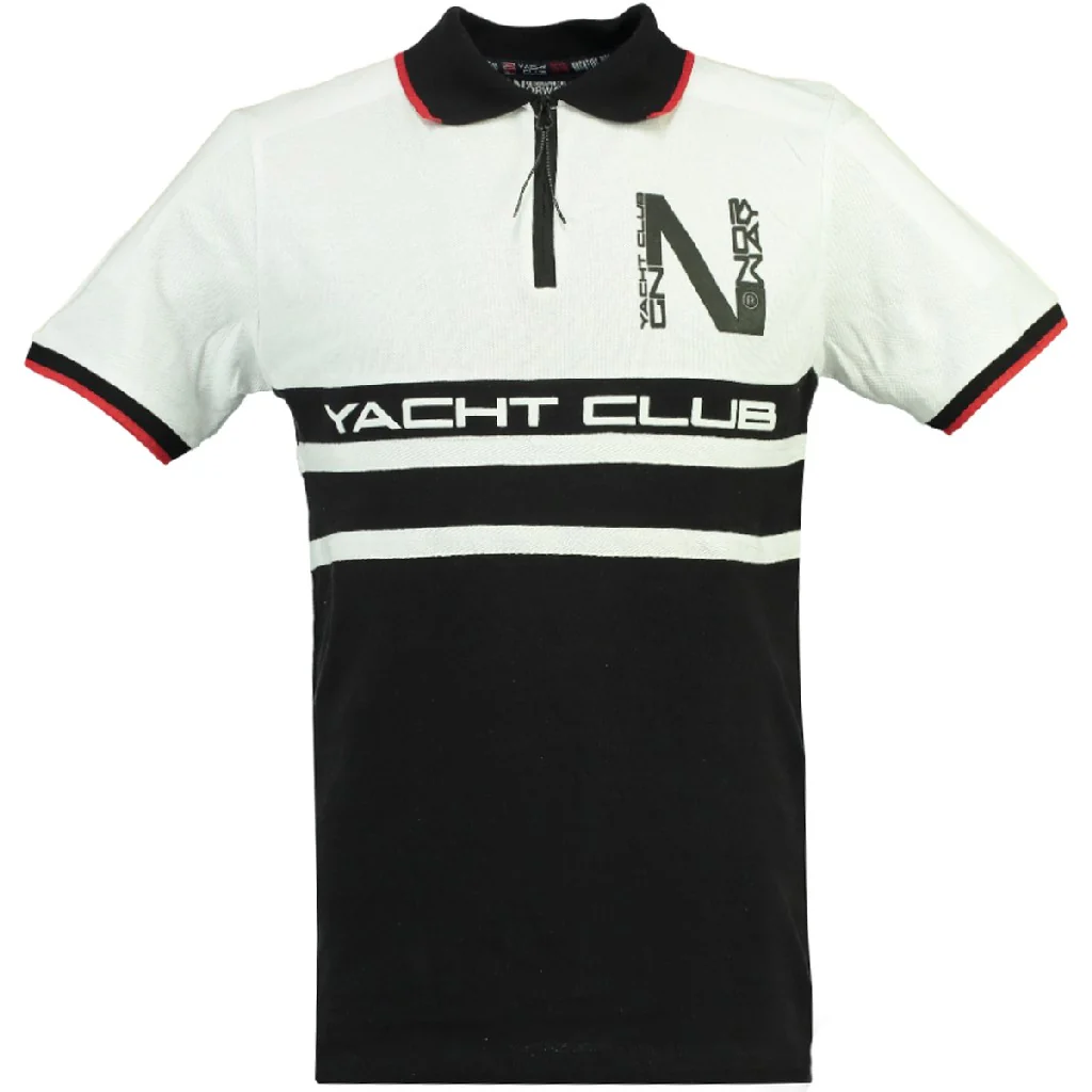Polo De Hombre Kails Negro / Blanco