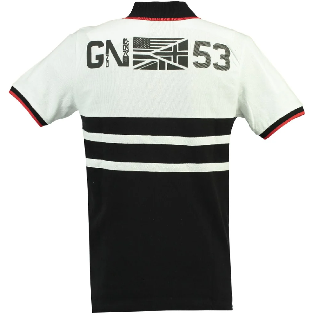 Polo De Hombre Kails Negro / Blanco - Image 3