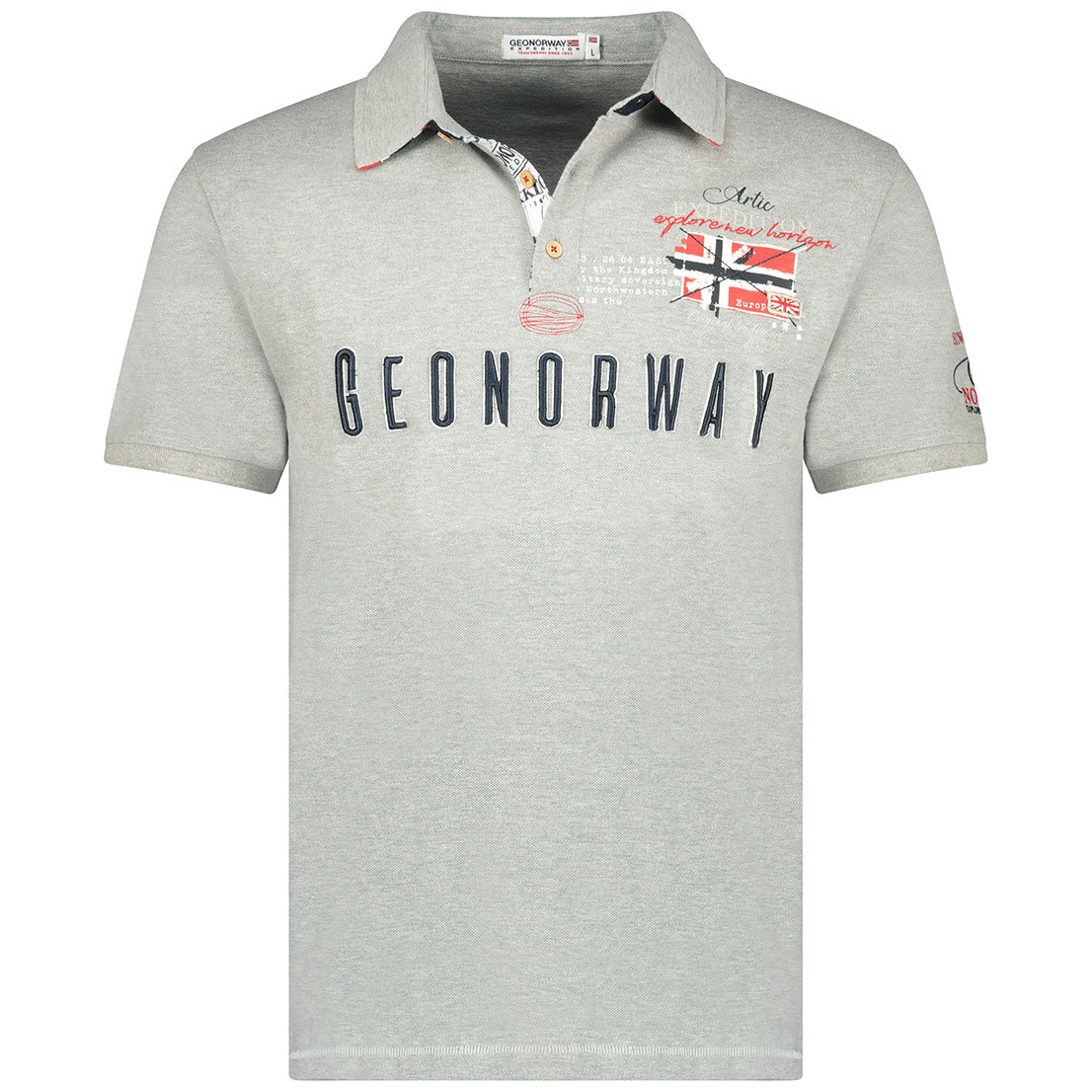 Polo De Hombre Kason  Gris Claro