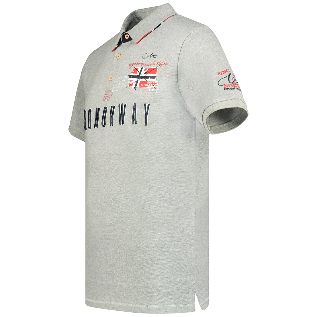 Polo De Hombre Kason  Gris Claro - Image 3