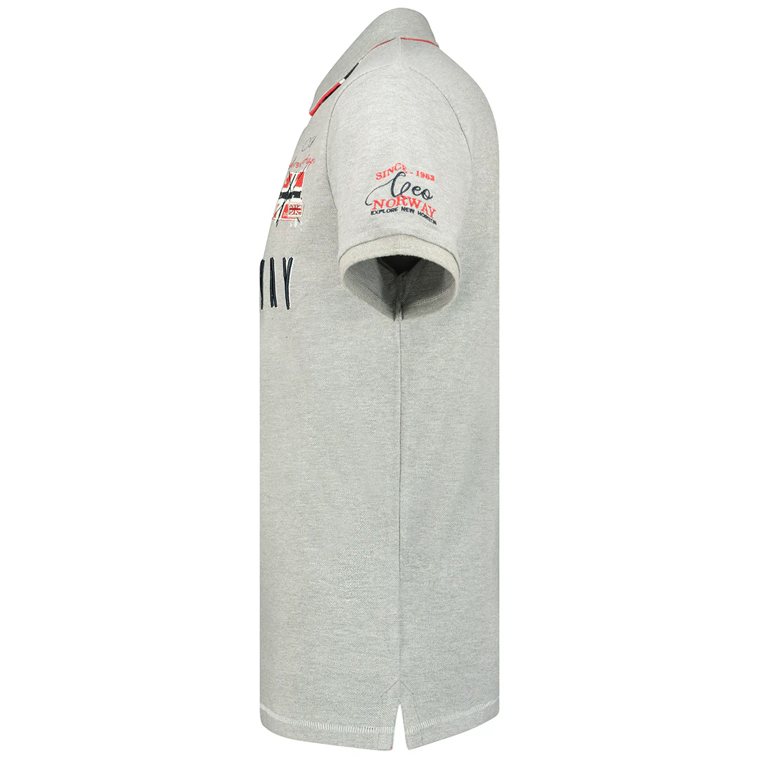 Polo De Hombre Kason  Gris Claro - Image 4