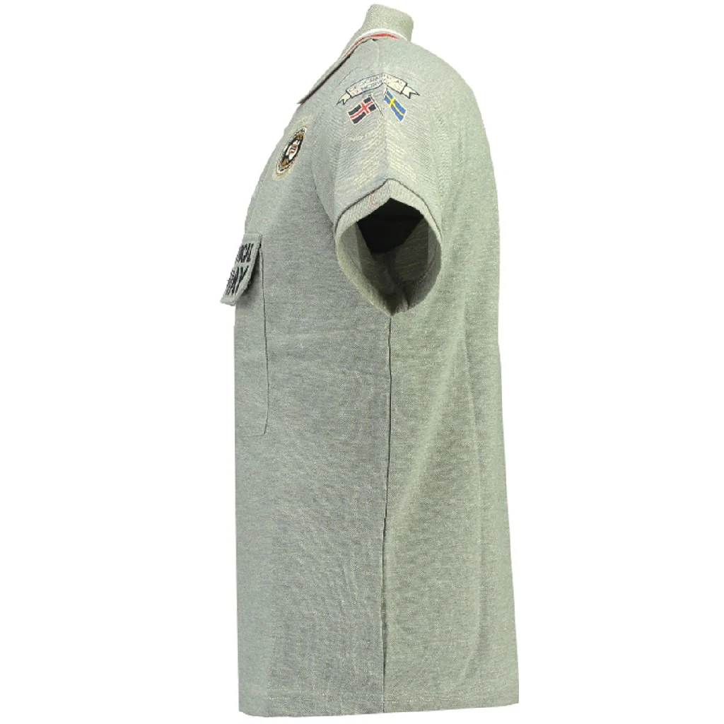 Polo De Hombre Kayfour Gris Melange - Image 3