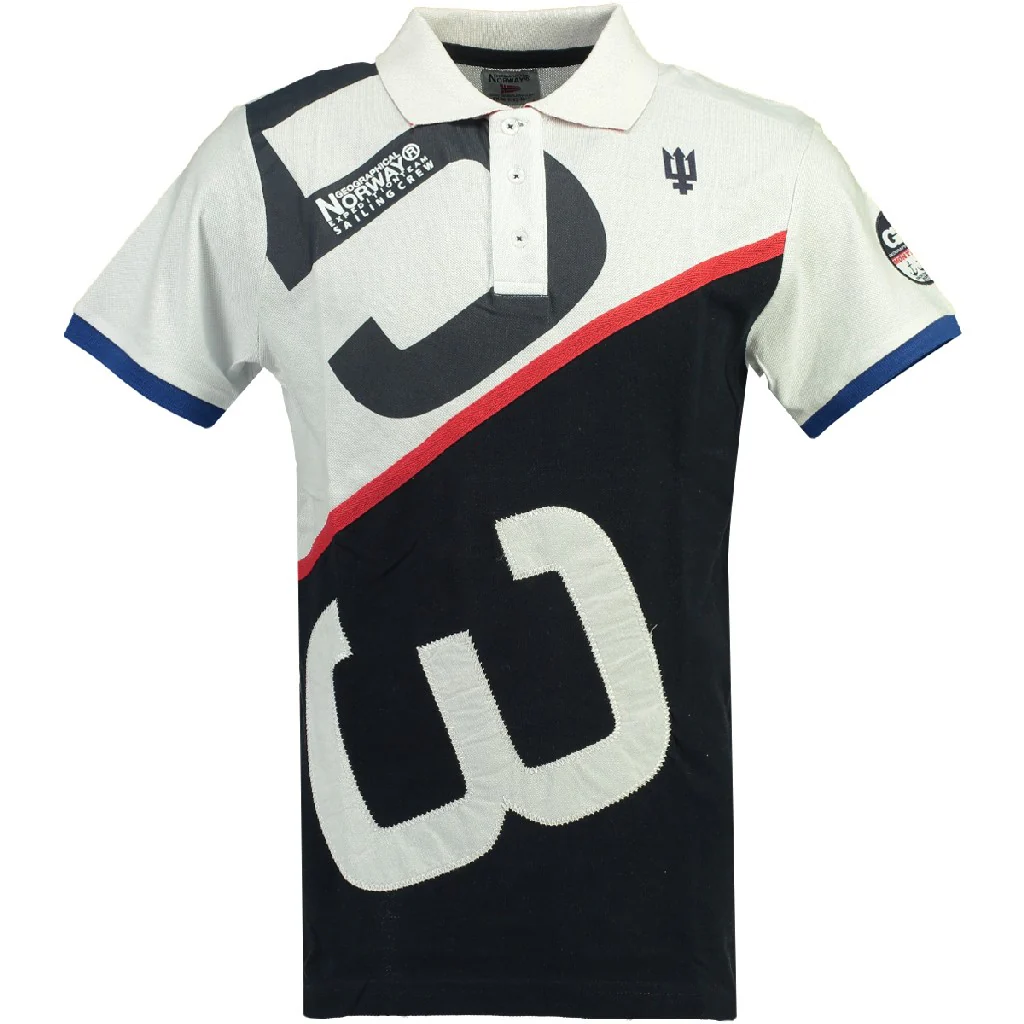 Polo De Niño Kanoe Blanco / Azul Marino