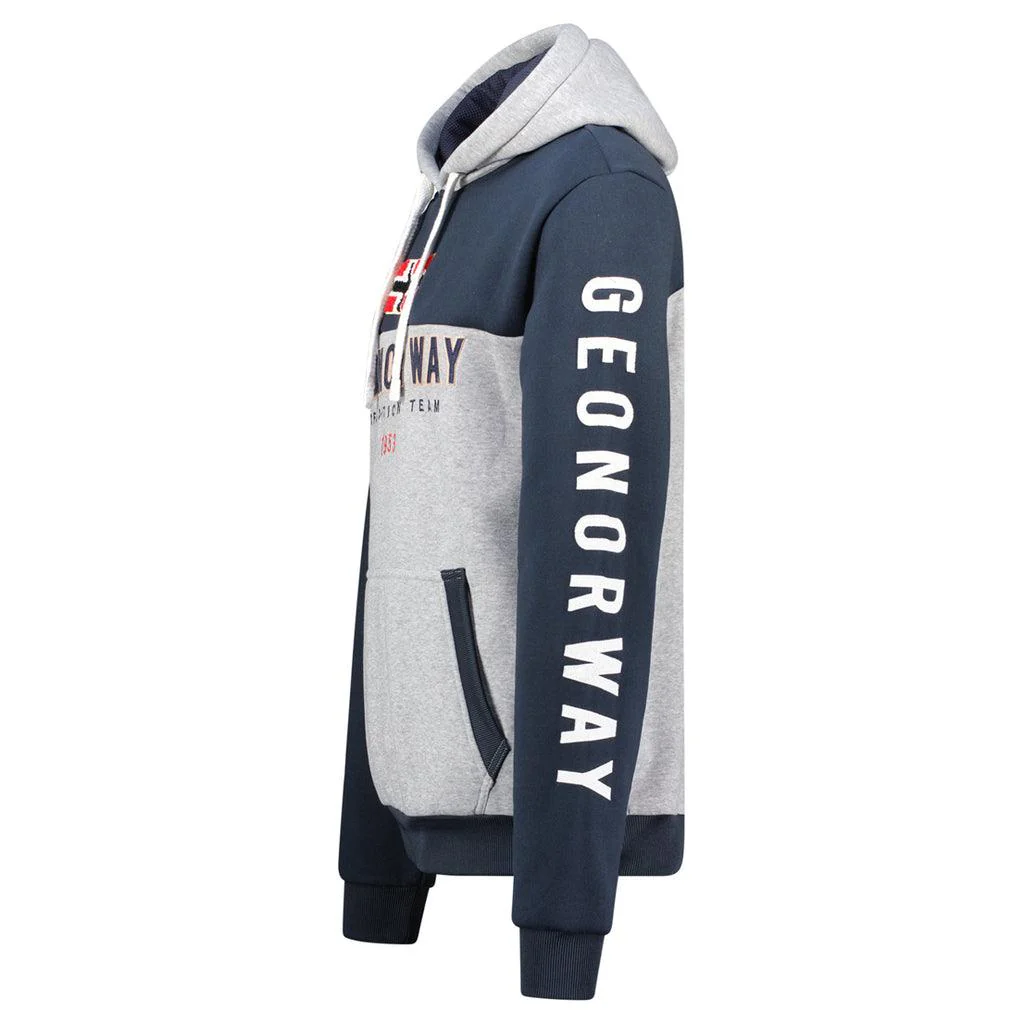 Sudadera De Hombre Ferato Contrast Gris Melange - Image 3