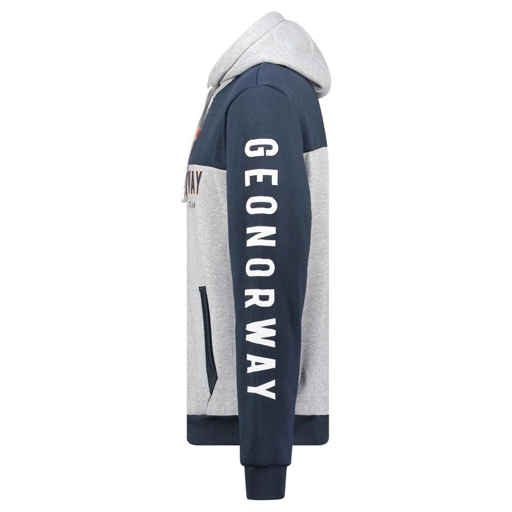 Sudadera De Hombre Ferato Contrast Gris Melange - Image 4