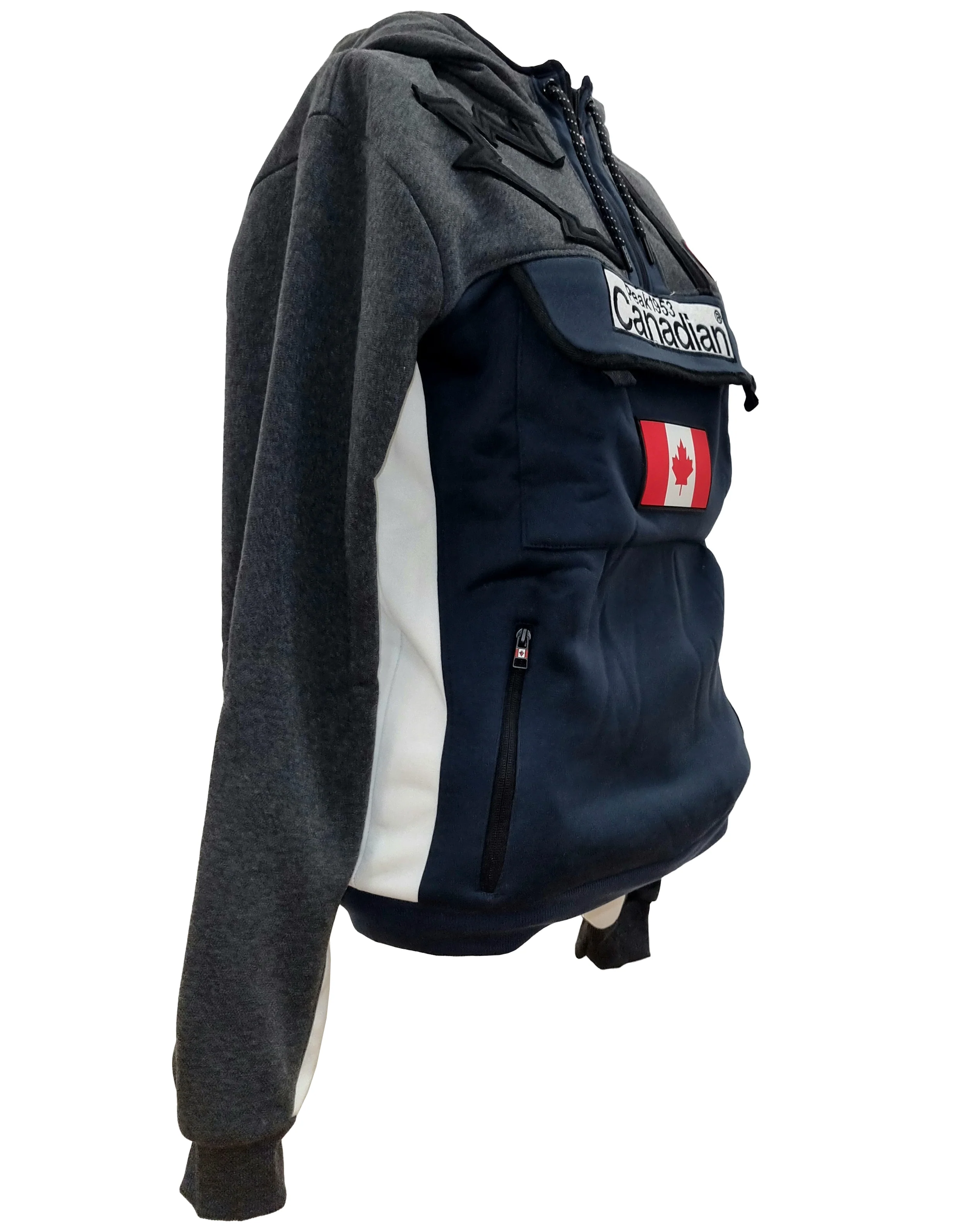 Sudadera De Hombre Fitakeak Gris Oscuro / Azul Marino - Image 3