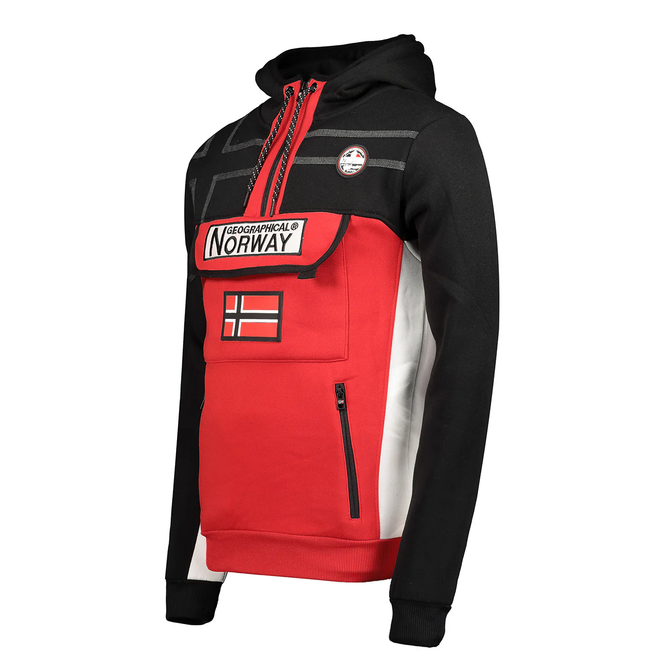 Sudadera De Hombre Fitakol Negro. / Rojo.